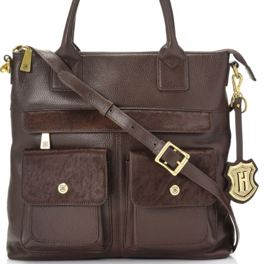 Genuine Leather Chocolate Satchel